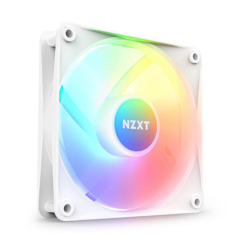 NZXT F120RGB CORE - 120MM HUB - MOUNTED RGB FAN - SINGLE PACK (WHITE) - RF - C12SF - W1 - SWIFT PERIPHERALS1093735