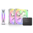 NZXT F120RGB DUO - 120MM DUAL - SIDED RGB FAN - TRIPLE PACK (BLACK) W/RGB CONTROLLER - RF - D12TF - B1 - SWIFT PERIPHERALS1093073