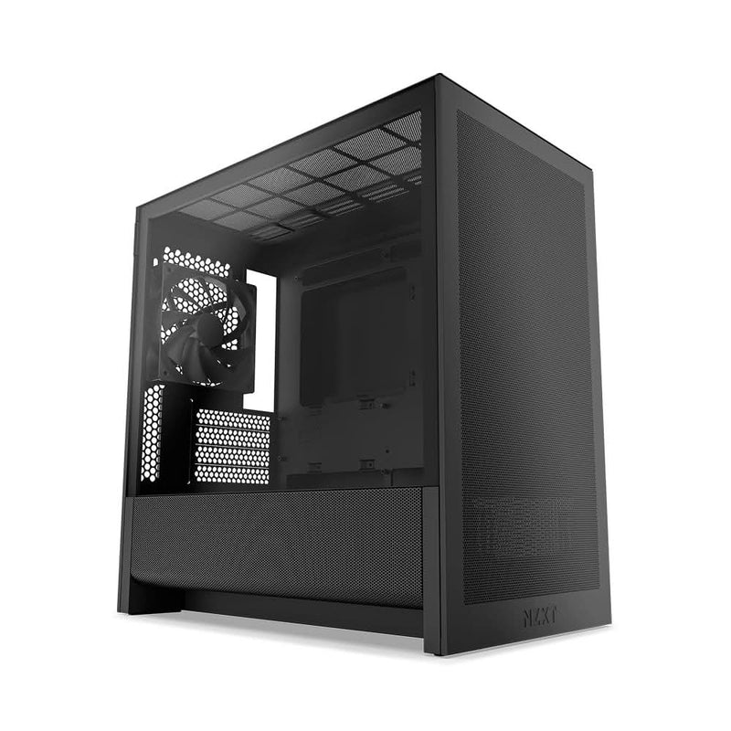 NZXT H3 FLOW (2025) MICRO - ATX MID - TOWER GAMING CABINET - BLACK (CC - H31FB - 01) - SWIFT PERIPHERALS1093909