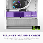 NZXT H3 FLOW (2025) MICRO - ATX MID - TOWER GAMING CABINET - WHITE (CC - H31FW - 01) - SWIFT PERIPHERALS1093910