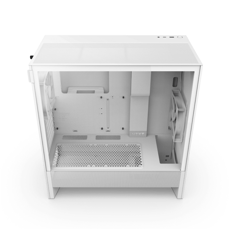 NZXT H5 FLOW COMPACT MID TOWER ATX CABINET WHITE (CC - H52FW - 01) - SWIFT PERIPHERALS1090611