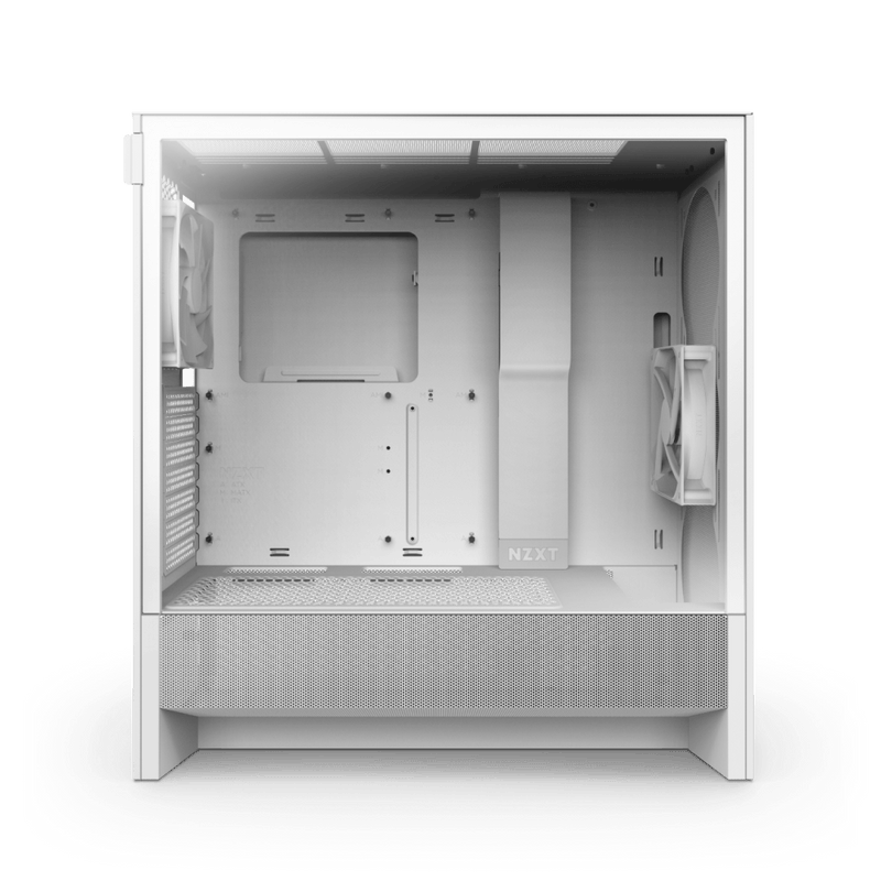 NZXT H5 FLOW COMPACT MID TOWER ATX CABINET WHITE (CC - H52FW - 01) - SWIFT PERIPHERALS1090611