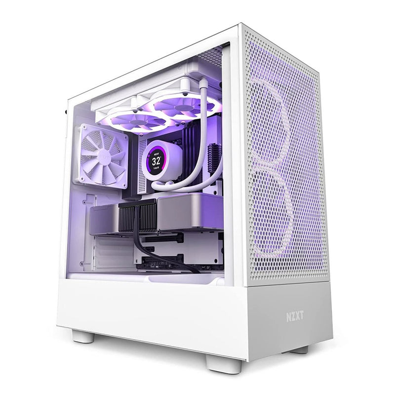 NZXT H5 FLOW MID - TOWER ATX CABINET WHITE - SWIFT PERIPHERALS1084205