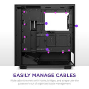NZXT H5 FLOW MID - TOWER E - ATX COMPACT CABINET BLACK - SWIFT PERIPHERALS1083616