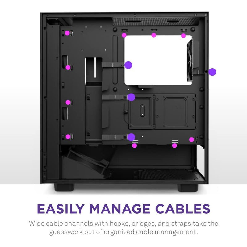 NZXT H5 FLOW MID - TOWER E - ATX COMPACT CABINET BLACK - SWIFT PERIPHERALS1083616