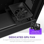 NZXT H5 FLOW MID - TOWER E - ATX COMPACT CABINET BLACK - SWIFT PERIPHERALS1083616