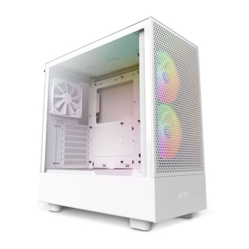 NZXT H5 FLOW RGB MID - TOWER ATX CABINET WHITE - SWIFT PERIPHERALS1085862