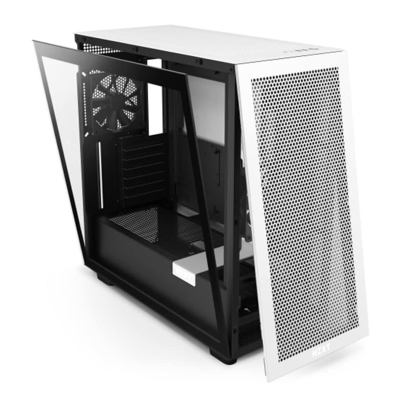 NZXT H7 FLOW MID - TOWER E - ATX CABINET BLACK & WHITE - SWIFT PERIPHERALS1083395