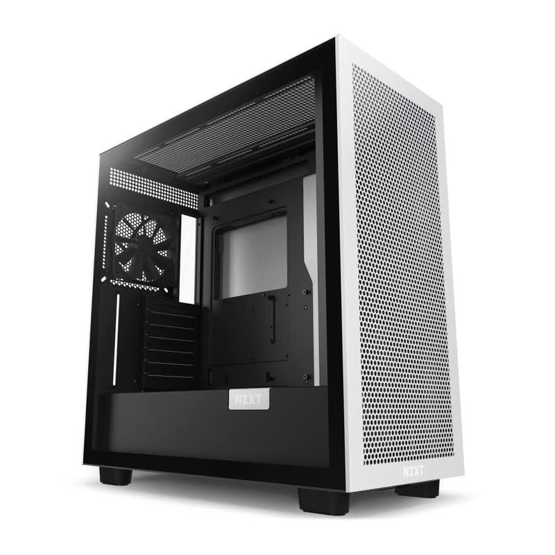 NZXT H7 FLOW MID - TOWER E - ATX CABINET BLACK & WHITE - SWIFT PERIPHERALS1083395