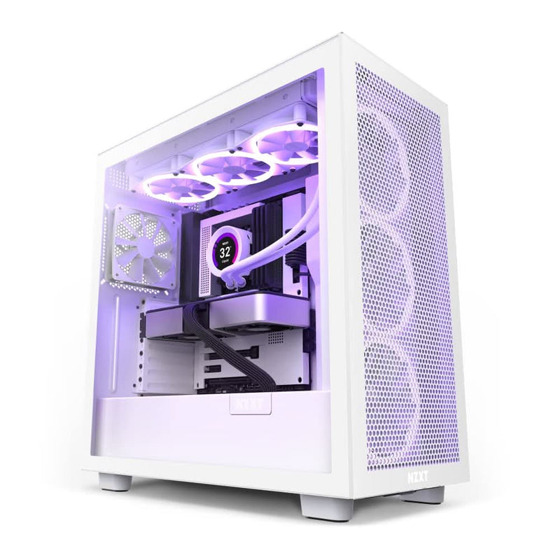 NZXT H7 FLOW MID - TOWER E - ATX CABINET WHITE - SWIFT PERIPHERALS1082284