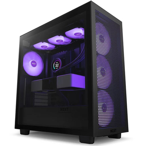 NZXT H7 FLOW MID - TOWER WITH RGB FANS CABINET BLACK - SWIFT PERIPHERALS1085236