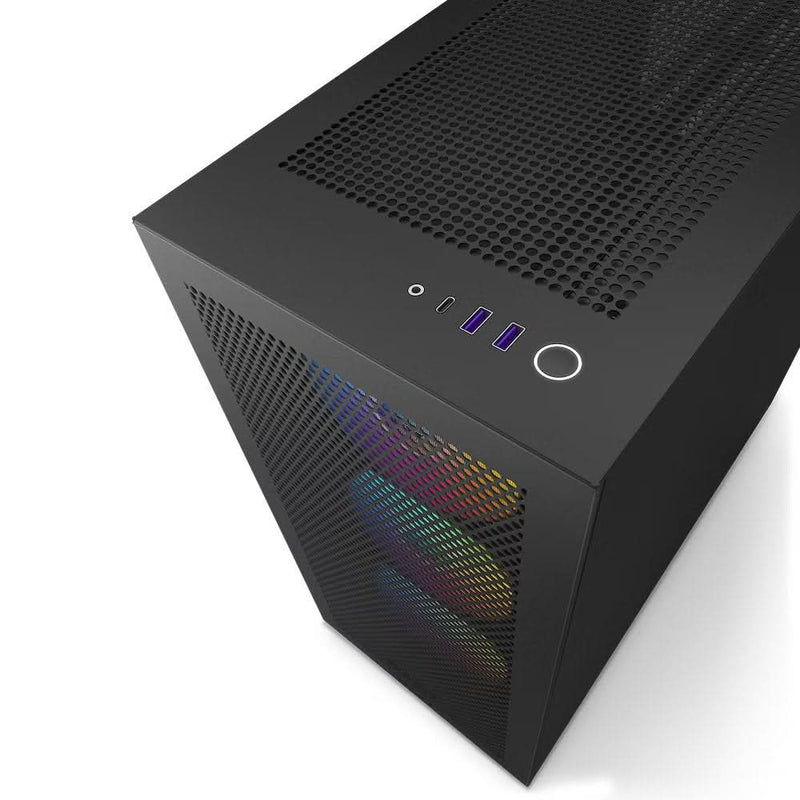 NZXT H7 FLOW MID - TOWER WITH RGB FANS CABINET BLACK - SWIFT PERIPHERALS1085236