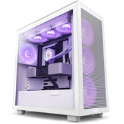NZXT H7 FLOW MID - TOWER WITH RGB FANS CABINET WHITE CM - H72FW - R1 - SWIFT PERIPHERALS1085237