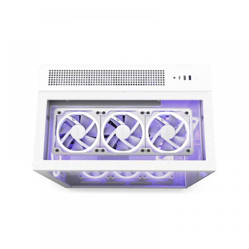 NZXT H9 ELITE MID - TOWER ATX CABINET WHITE CM - H91EW - 01 - SWIFT PERIPHERALS1084056