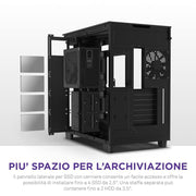NZXT H9 FLOW RGB MID - TOWER ATX CABINET BLACK CM - H92FB - R1 - SWIFT PERIPHERALS1093907