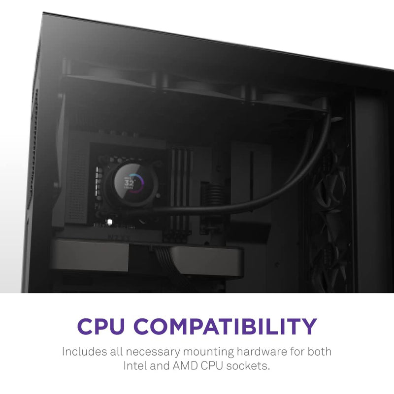 NZXT KRAKEN 360MM AIO LIQUID COOLER BLACK RL - KN360 - B1 - SWIFT PERIPHERALS1085684
