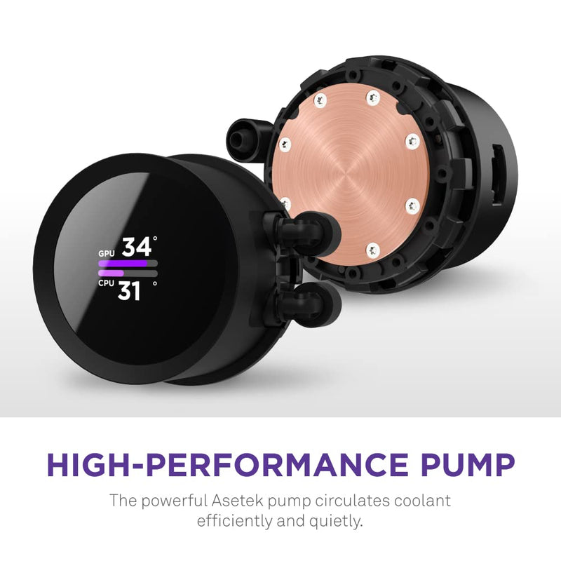 NZXT KRAKEN 360MM RGB AIO LIQUID COOLER BLACK - SWIFT PERIPHERALS1085688