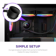 NZXT KRAKEN 360MM RGB AIO LIQUID COOLER BLACK - SWIFT PERIPHERALS1085688