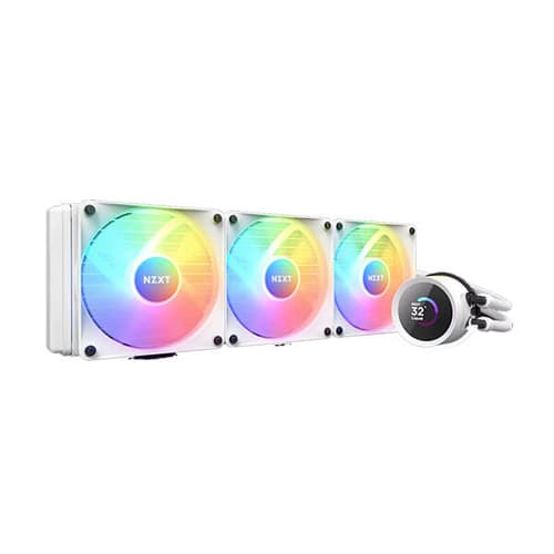 NZXT KRAKEN 360MM RGB AIO LIQUID COOLER WHITE RL - KR360 - W1 - SWIFT PERIPHERALS1085686