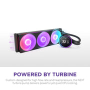 NZXT KRAKEN ELITE 360 RGB V2 - 360MM AIO LIQUID COOLER RGB CORE FAN - SINGLE FRAME (BLACK) - RL - KR36E - B2 - SWIFT PERIPHERALS1092194