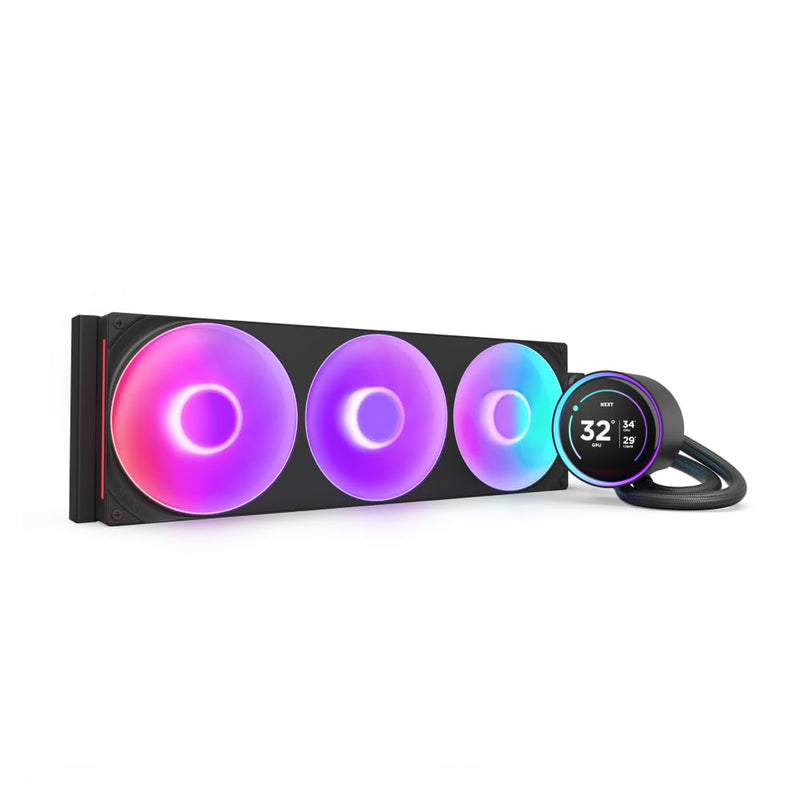 NZXT KRAKEN ELITE 420 RGB 420MM CPU LIQUID COOLER (BLACK) - RL - KR42E - B2 - SWIFT PERIPHERALS1093931