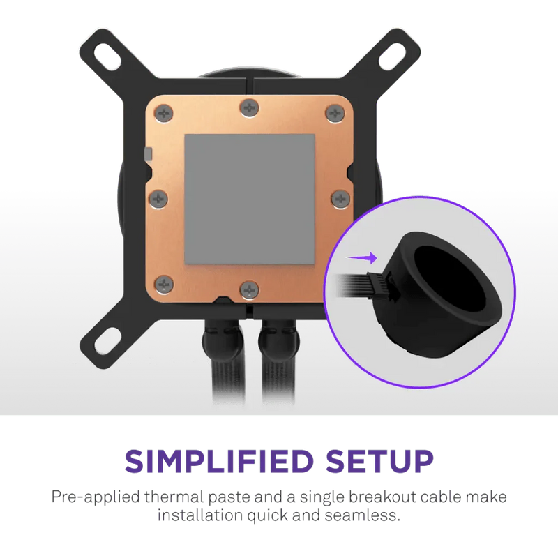 NZXT Kraken Plus 240 RGB 240mm AIO Liquid Cooler with 1.54 - inch LCD - SWIFT PERIPHERALSRL-KR240-B2