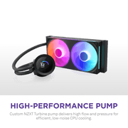 NZXT Kraken Plus 240 RGB 240mm AIO Liquid Cooler with 1.54 - inch LCD - SWIFT PERIPHERALSRL-KR240-B2