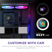 NZXT Kraken Plus 240 RGB 240mm AIO Liquid Cooler with 1.54 - inch LCD - SWIFT PERIPHERALSRL-KR240-B2