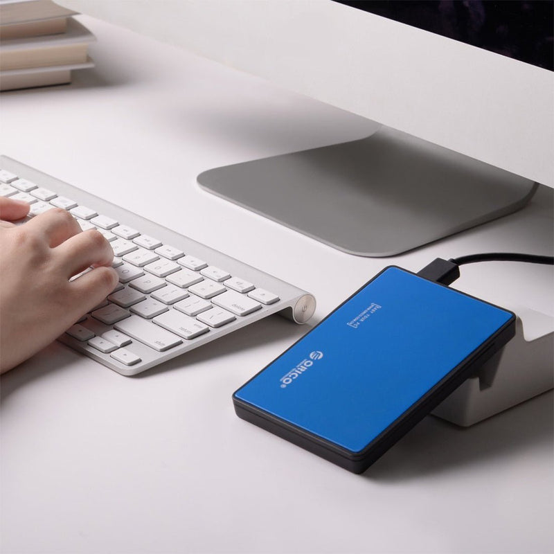 ORICO 2588US3 2.5 inch USB3.0 Hard Drive Enclosure with SuperSpeed USB 3.0 - SWIFT PERIPHERALS2588US3-V1-BL-BP