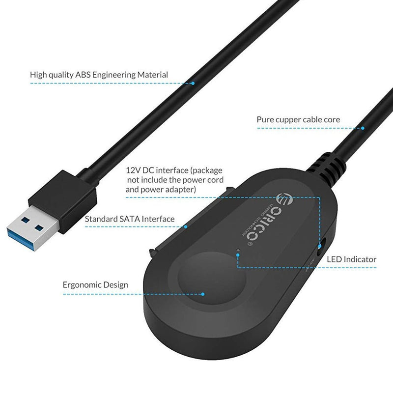 ORICO 35UTS 3.5 inch USB 3.0 Hard Drive Adapter with SATA III - SWIFT PERIPHERALS35UTS-EU-BK-BP