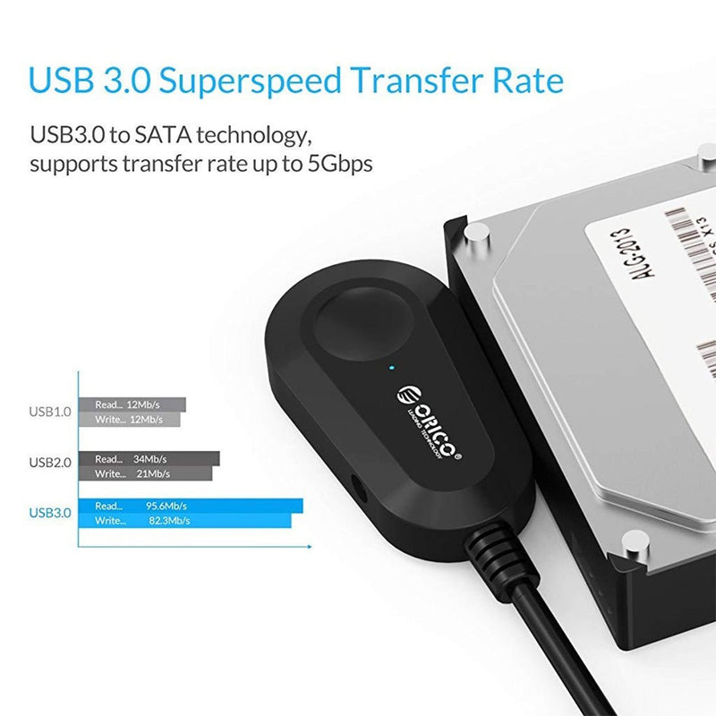 ORICO 35UTS 3.5 inch USB 3.0 Hard Drive Adapter with SATA III - SWIFT PERIPHERALS35UTS-EU-BK-BP