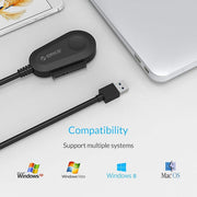 ORICO 35UTS 3.5 inch USB 3.0 Hard Drive Adapter with SATA III - SWIFT PERIPHERALS35UTS-EU-BK-BP