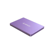 Purple 2.5-inch SATA SSD solid state drive with visible ports on sides