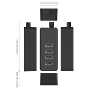 ORICO W5P - U2 - 100 - BK - PRO 4 Ports Micro USB Desktop HUB - Black - SWIFT PERIPHERALSW5P-U2-100-BK-PRO