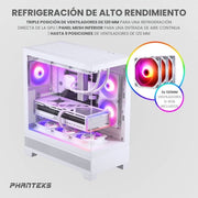 PHANTEKS 523 XT VIEW MID - TOWER E - ATX CABINET WHITE - SWIFT PERIPHERALS1088002