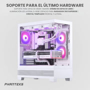 PHANTEKS 523 XT VIEW MID - TOWER E - ATX CABINET WHITE - SWIFT PERIPHERALS1088002