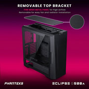 PHANTEKS ECLIPS G500A MID - TOWER E - ATX CABINET BLACK - SWIFT PERIPHERALS1084171