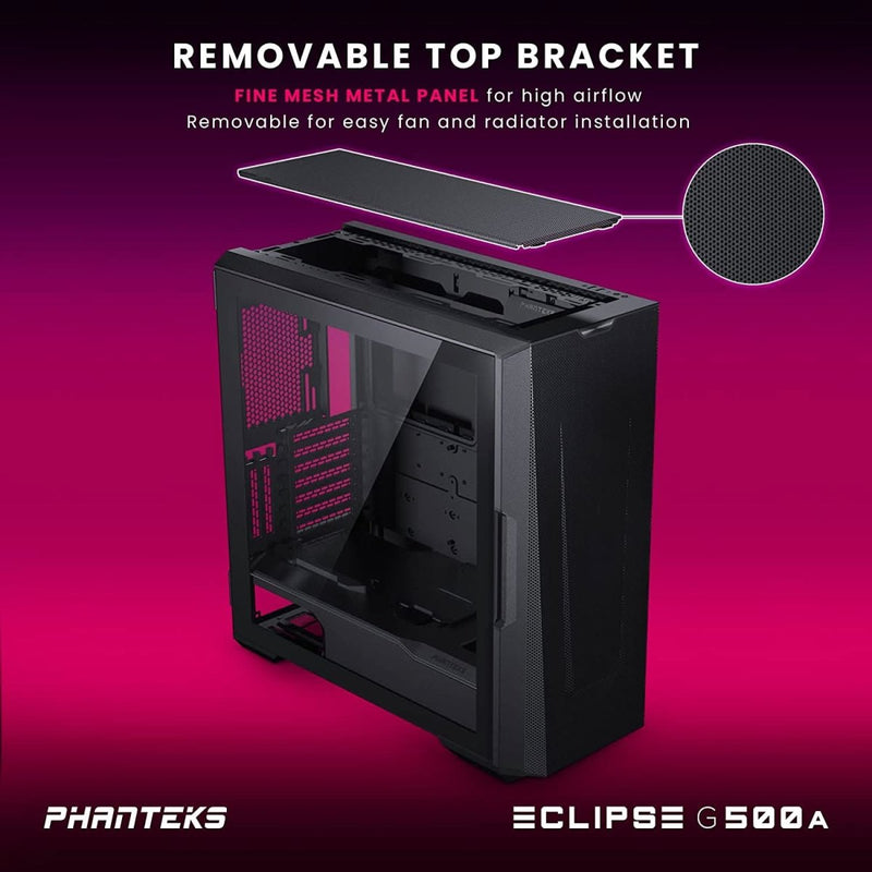 PHANTEKS ECLIPS G500A MID - TOWER E - ATX CABINET BLACK - SWIFT PERIPHERALS1084171