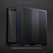 PHANTEKS MAGNIUMGEAR NEO QUBE 2 INFINITY MID - TOWER E - ATX DRGB CABINET BLACK - SWIFT PERIPHERALS1085596