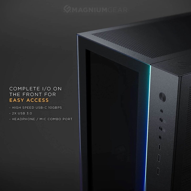 PHANTEKS MAGNIUMGEAR NEO QUBE 2 INFINITY MID - TOWER E - ATX DRGB CABINET BLACK - SWIFT PERIPHERALS1085596