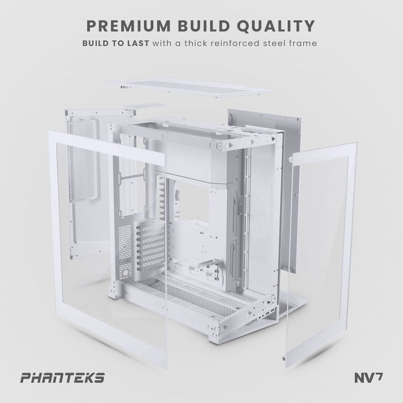 PHANTEKS NV7 TG FULL - TOWER CHASSIS (PH - NV723TG_DMW01), MATTE WHITE - SWIFT PERIPHERALS1093775