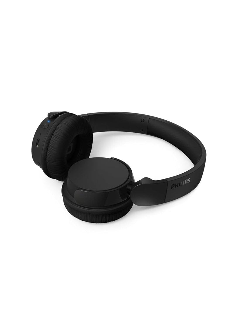 PHILIPS AUDIO TAH4209BK/00 BLUETOOTH HEADPHONES,LIGHTWEIGHT AND FOLDABLE DESIGN, 32MM NEODYNAMIC DRIVERS, 55H PLAYTIME, USB TYPE - C FAST CHARGING, BUILT - IN MIC FOR SMARTPHONE, LAPTOP, TABLET (BLACK) - SWIFT PERIPHERALS1093893