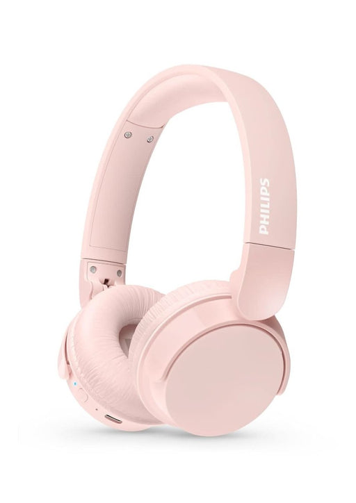 PHILIPS AUDIO TAH4209PK BLUETOOTH HEADPHONE WITH LIGHTWEIGHT AND FOLDABLE DESIGN, 32MM NEODYNAMIC DRIVERS, 55H PLAYTIME, USB TYPE - C FAST CHARGING, BUILT - IN MIC FOR SMARTPHONES, LAPTOP (PINK) - SWIFT PERIPHERALSTAH4209PK/00