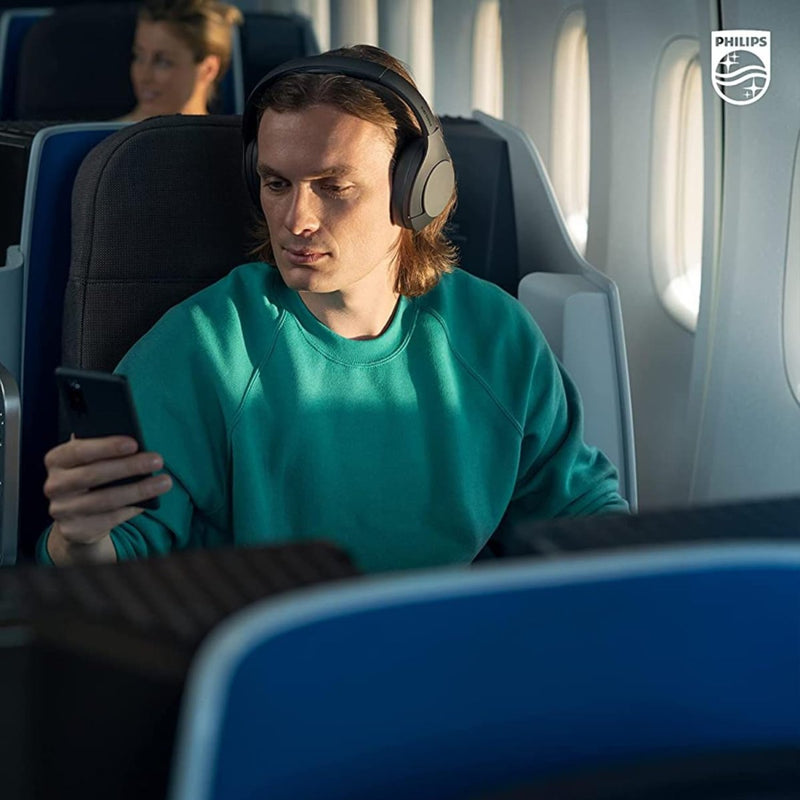 PHILIPS AWARD WINNING WIRELESS ON EAR HEADPHONES TAH8506BK, SLEEK DESIGN WITH NOISE CANCELLATION PRO, UPTO 60 HRS OF PLAY TIME, TOUCH CONTROL (BLACK), SENSITIVITY: 96 DB (1K HZ) - SWIFT PERIPHERALS1093894