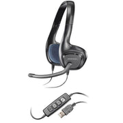 Plantronics Audio 628 USB Lightweight Overhead Stereo Headset with Inline Controls Noise Cancellation and High Quality Audio - SWIFT PERIPHERALSAUDIO-628