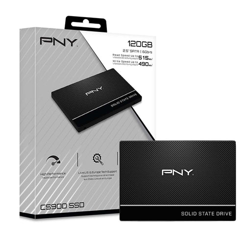 PNY CS900 120GB 2.5 - Inch SATA III Internal SSD with 515 MB/s Read Speed and 490 MB/s Write Speed - SWIFT PERIPHERALSSSD7CS900-120-RB