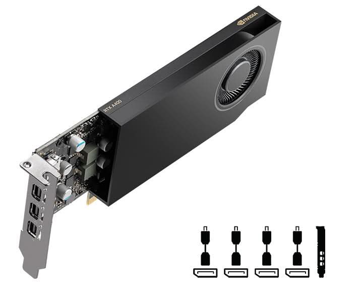 PNY NVIDIA RTX A400 4GB GDDR6 GRAPHICS CARD - SWIFT PERIPHERALS1089802