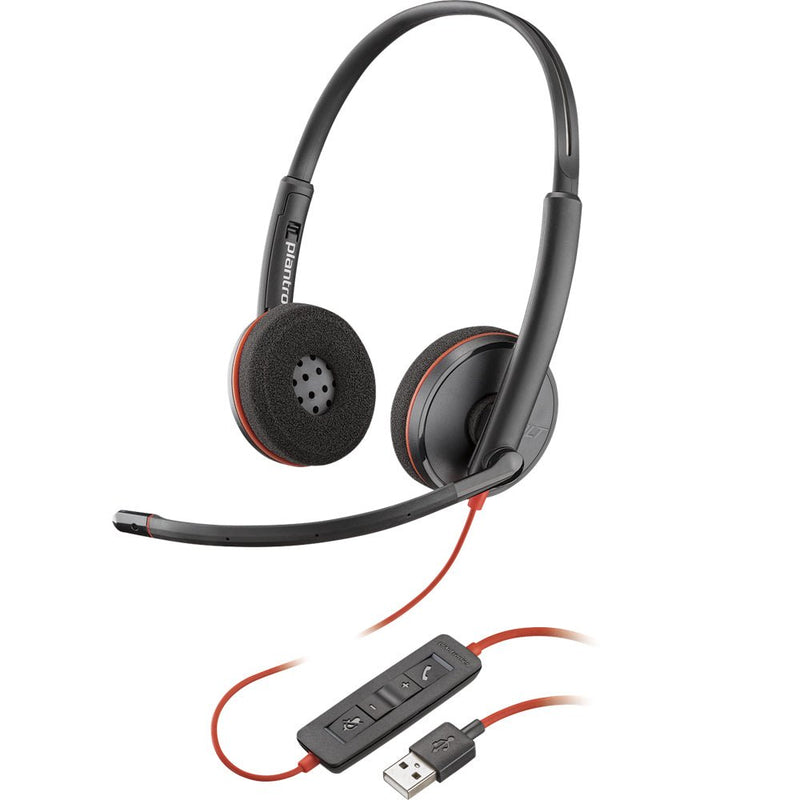 Poly Blackwire 3200 Headset with Mic and Dedicated Media Control Buttons - SWIFT PERIPHERALS209745-22