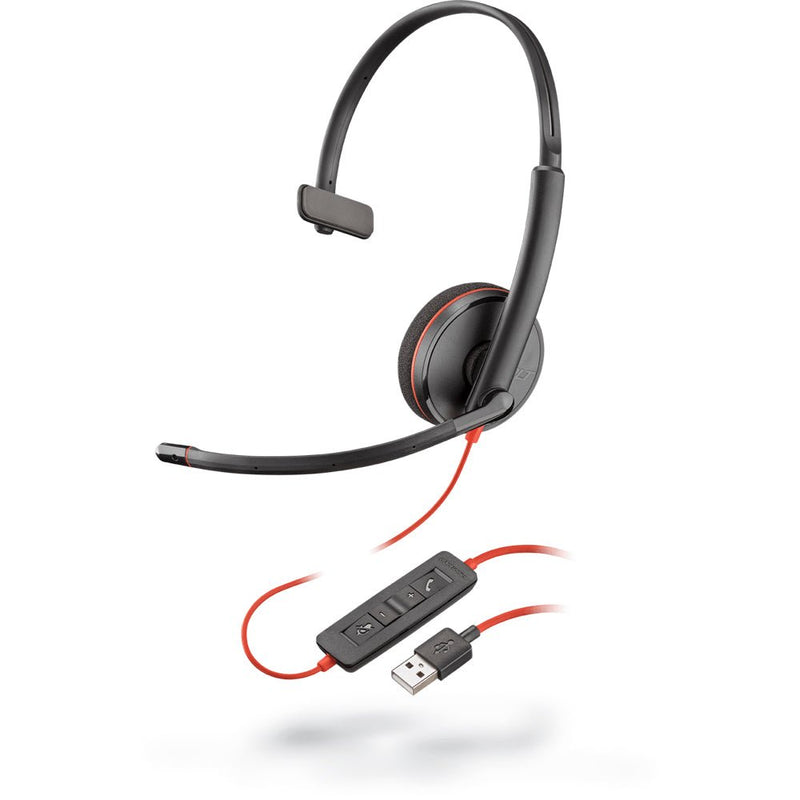 Poly Blackwire 3200 Headset with Mic and Dedicated Media Control Buttons - SWIFT PERIPHERALS209745-22