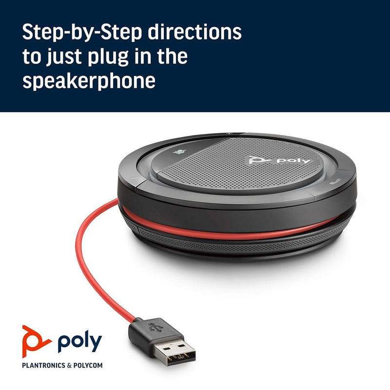 Poly Calisto P3200 USB - A Tabletop Omnidirectional Wired Speaker with Built - In Microphone - SWIFT PERIPHERALS‎210900-01